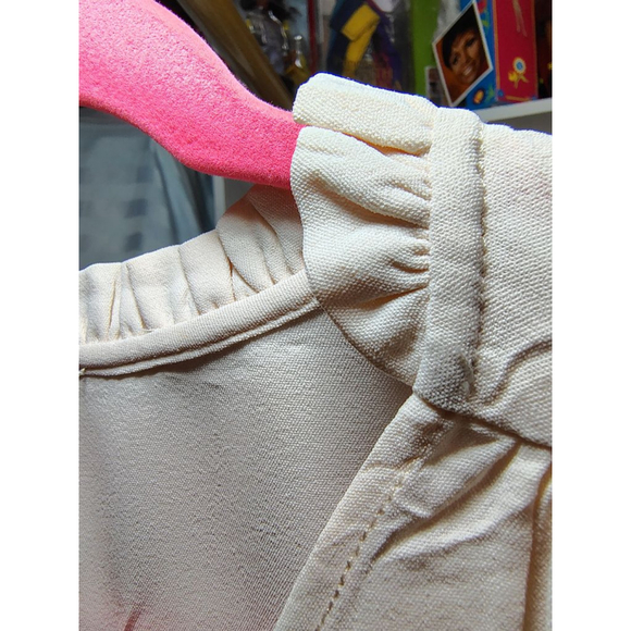 Falechay Flutter Sleeve Blouse 2X | Elegant V-Neck Button Front - Picture 4 of 12